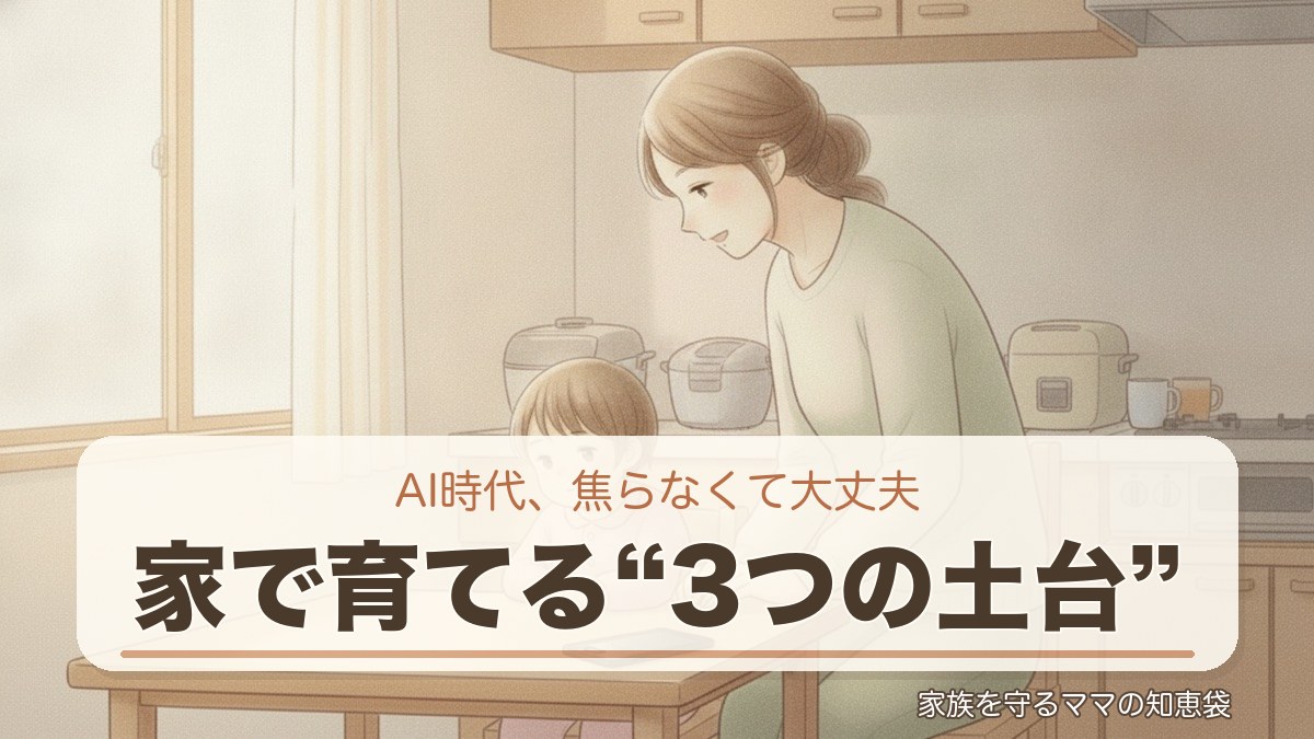 AIが当たり前になる時代、子どもに身につけてほしい3つの土台
